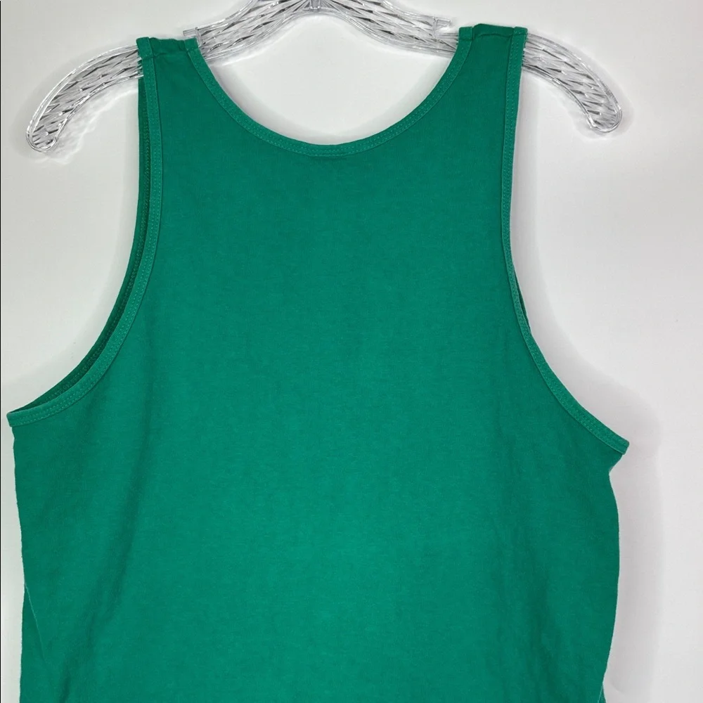 Vintage Fruit of The Loom Green Tank Top Size Medium